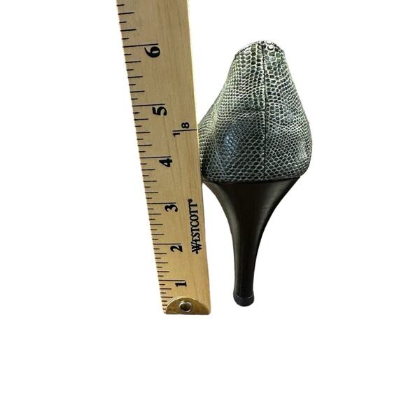 Giuseppe Zanotti Heels Womens 38/ US 8 Snake Print Pointed Toe Leather Pumps - Picture 6 of 11
